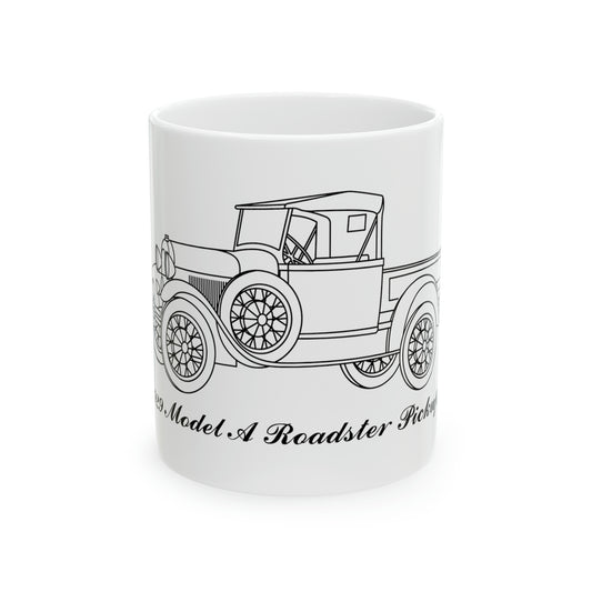 1929 Roadster Pickup White Mug