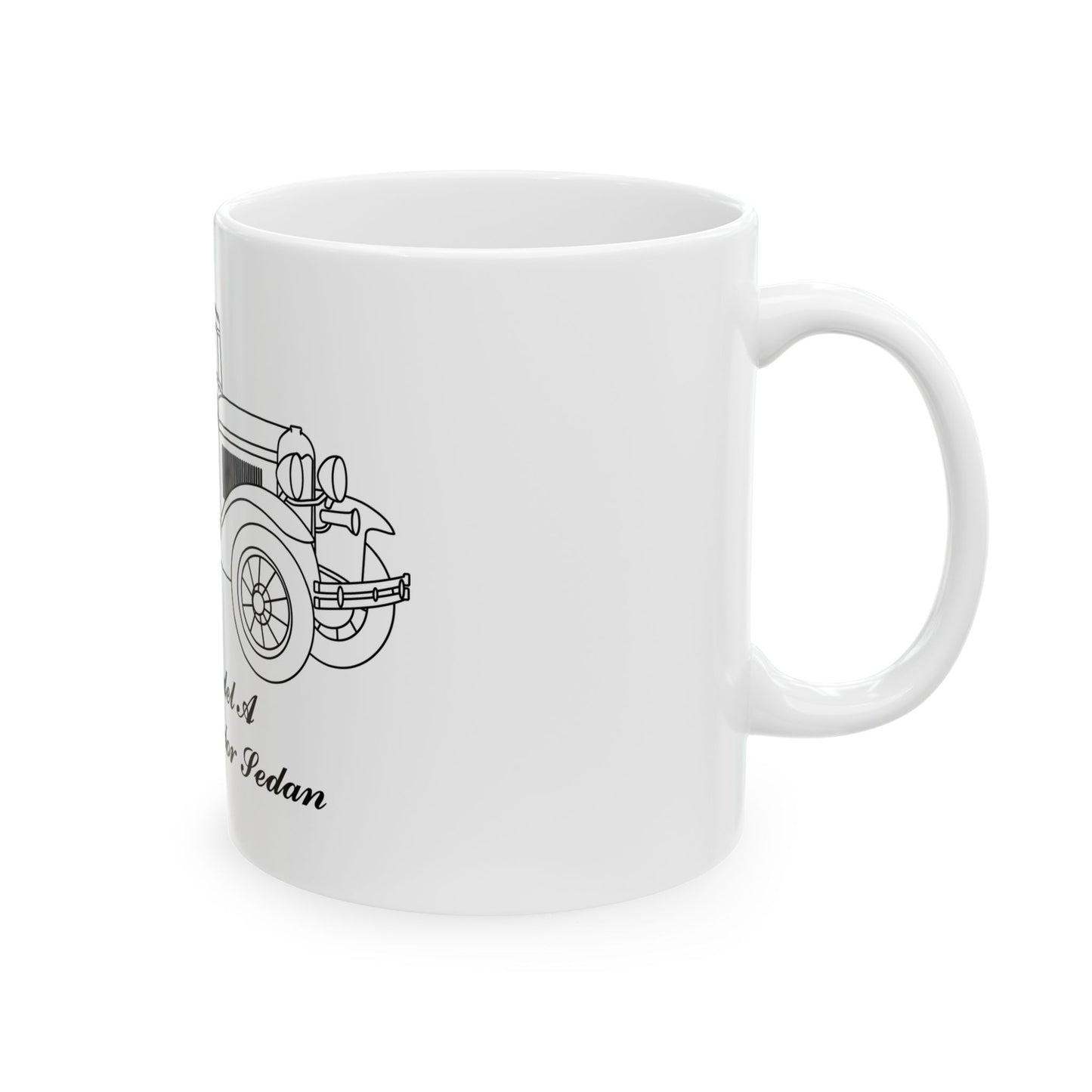 1931 De Luxe Fordor Sedan White Mug