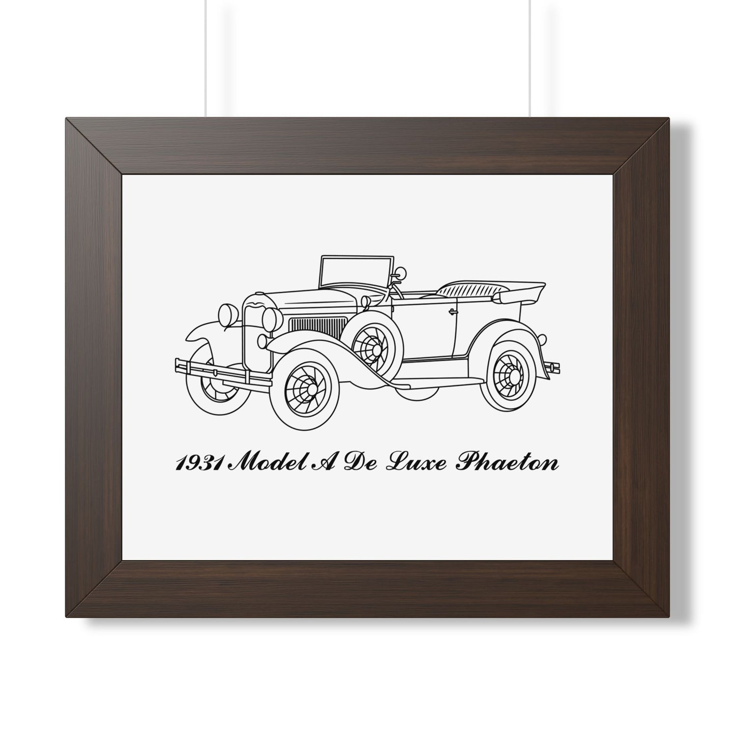 1931 De Luxe Phaeton Framed Drawing