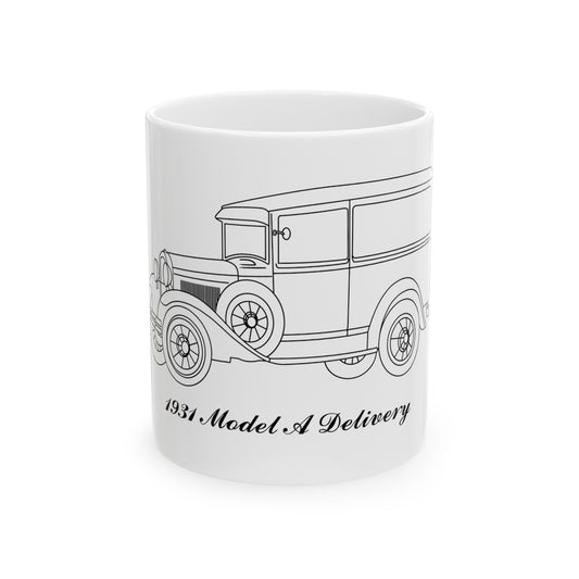 1931 Delivery White Mug