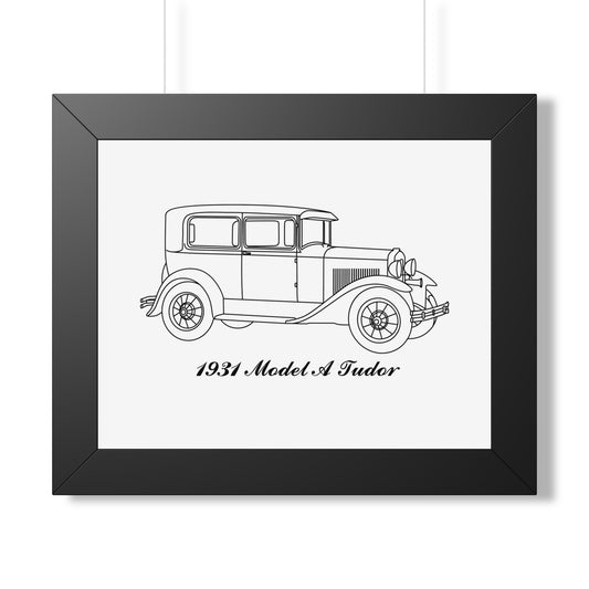 1931 Tudor Framed Drawing