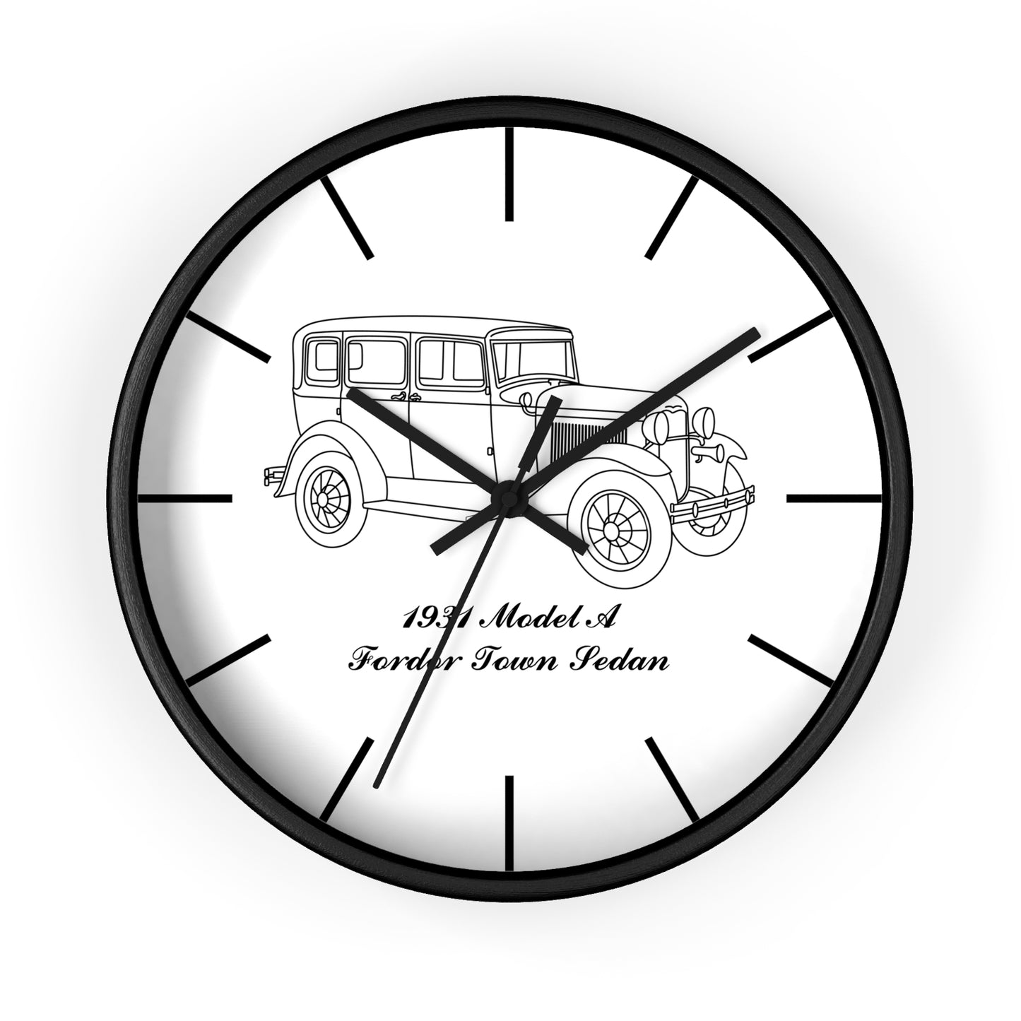 1931 Fordor Town Sedan Wall Clock