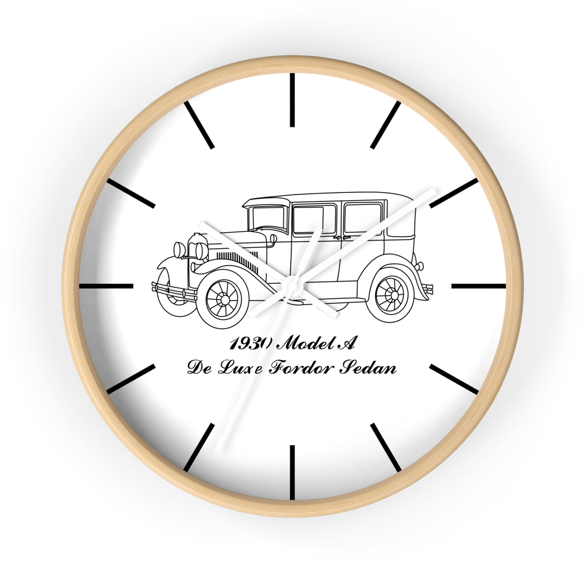 1930 De Luxe Fordor Sedan Wall Clock