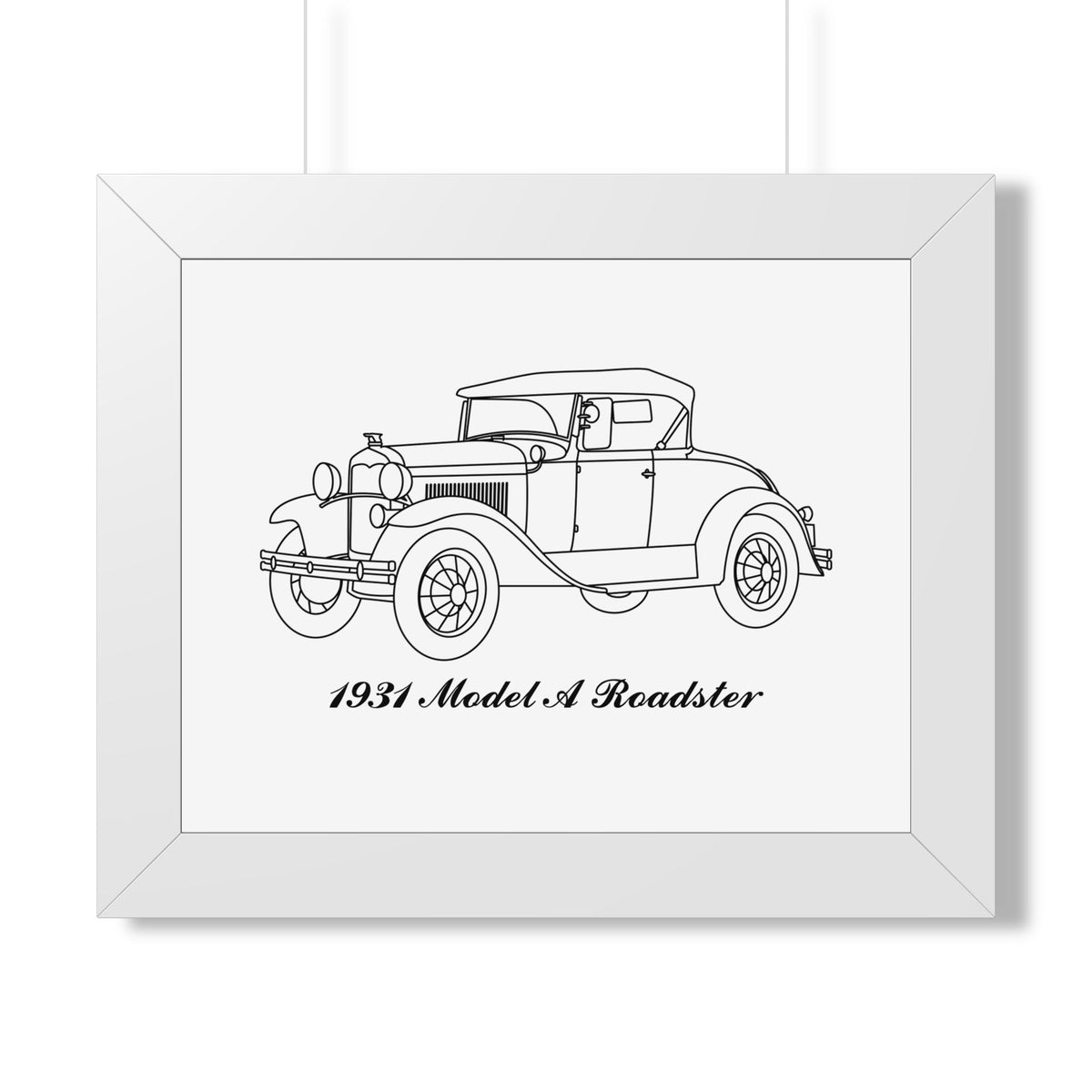 1931 Roadster Framed Drawing