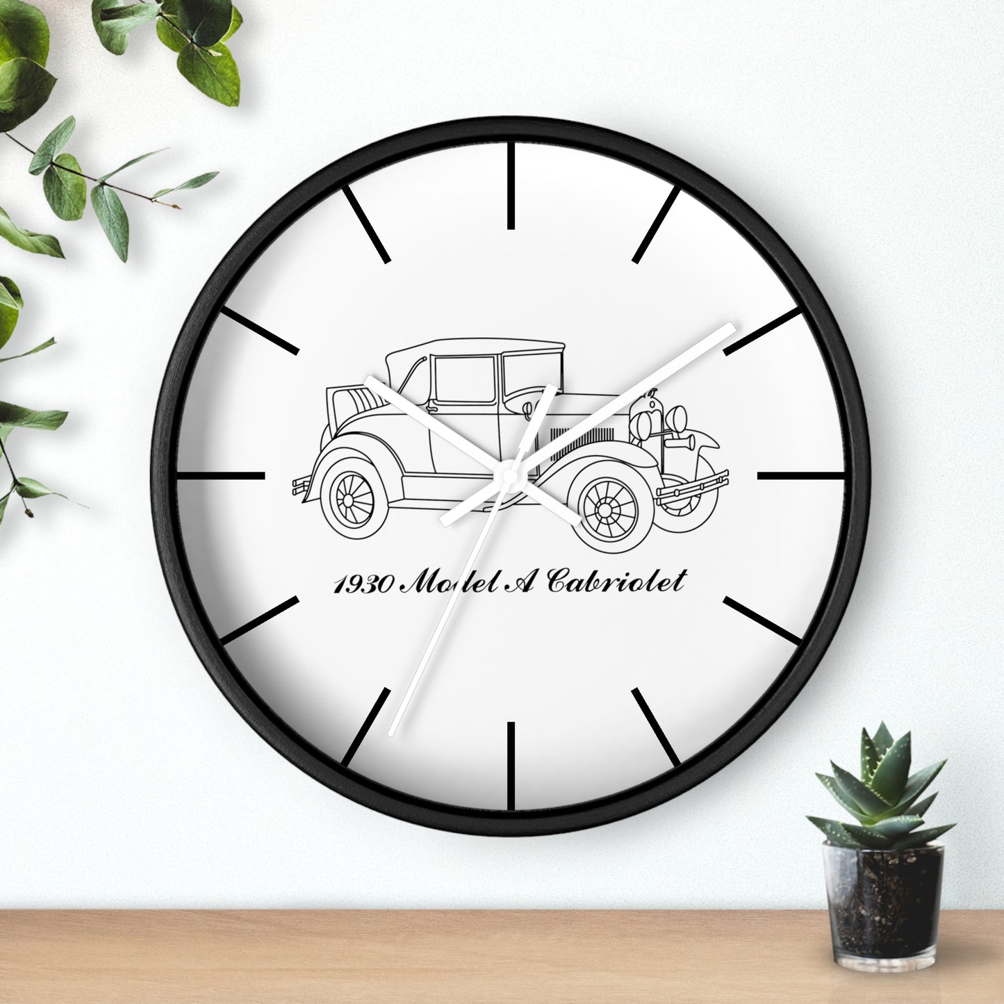 1930 Cabriolet Wall Clock