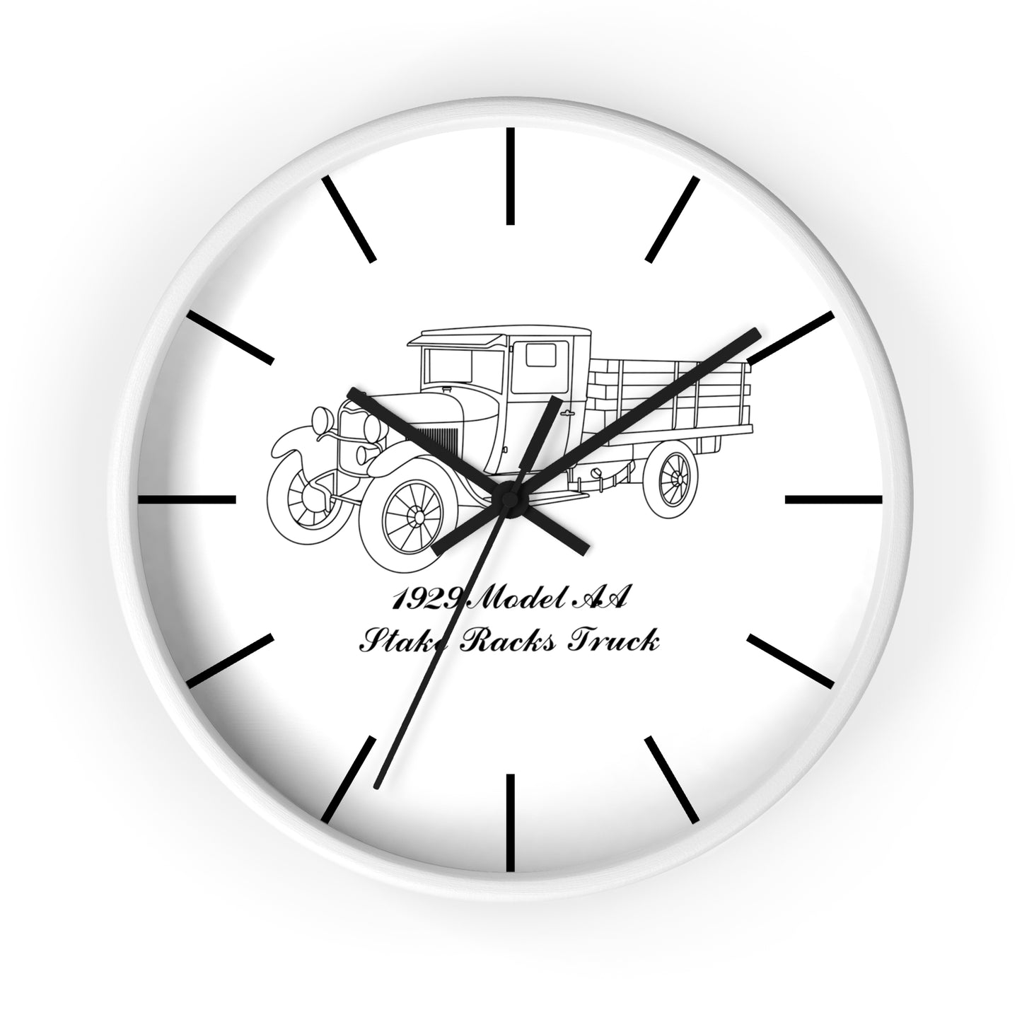 1929 AA Stake Racks Wall Clock