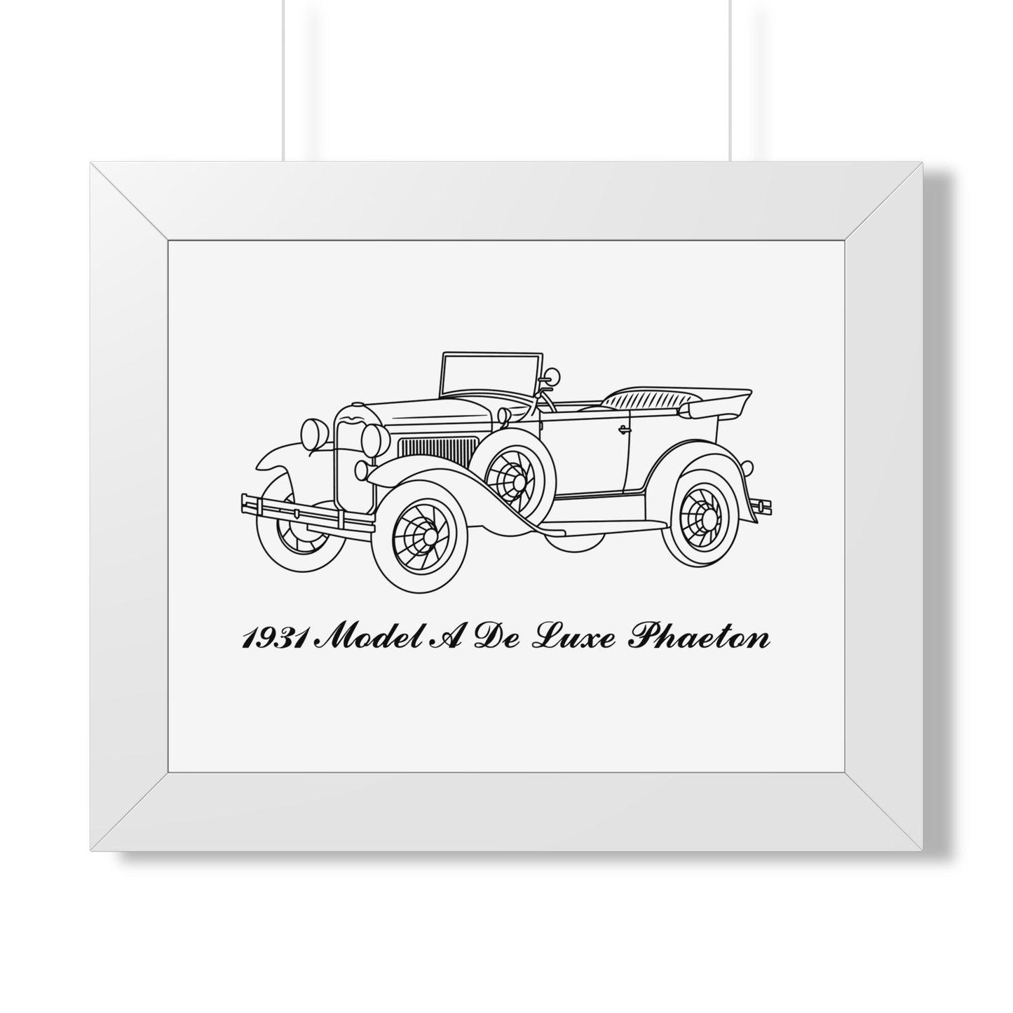 1931 De Luxe Phaeton Framed Drawing