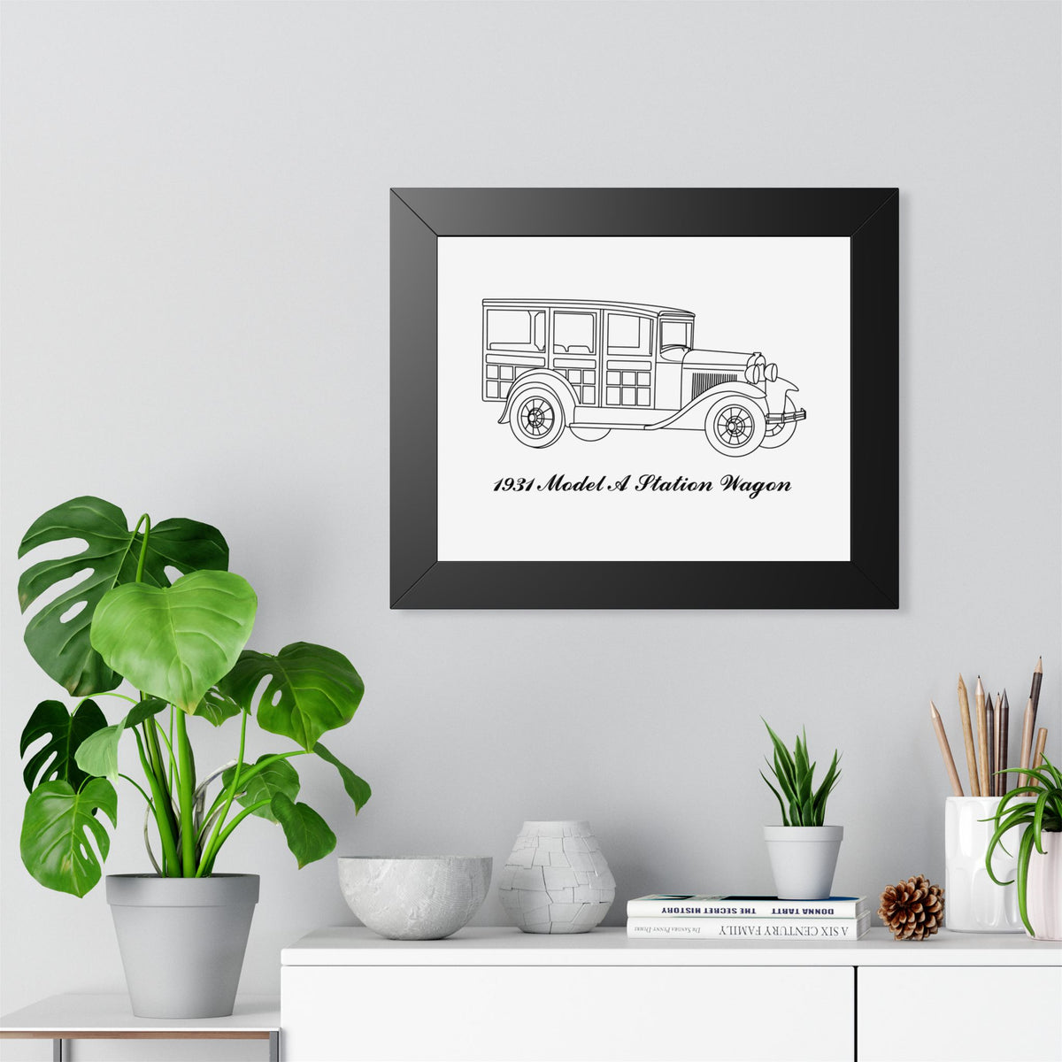 1931 Station Wagon Framed Drawing