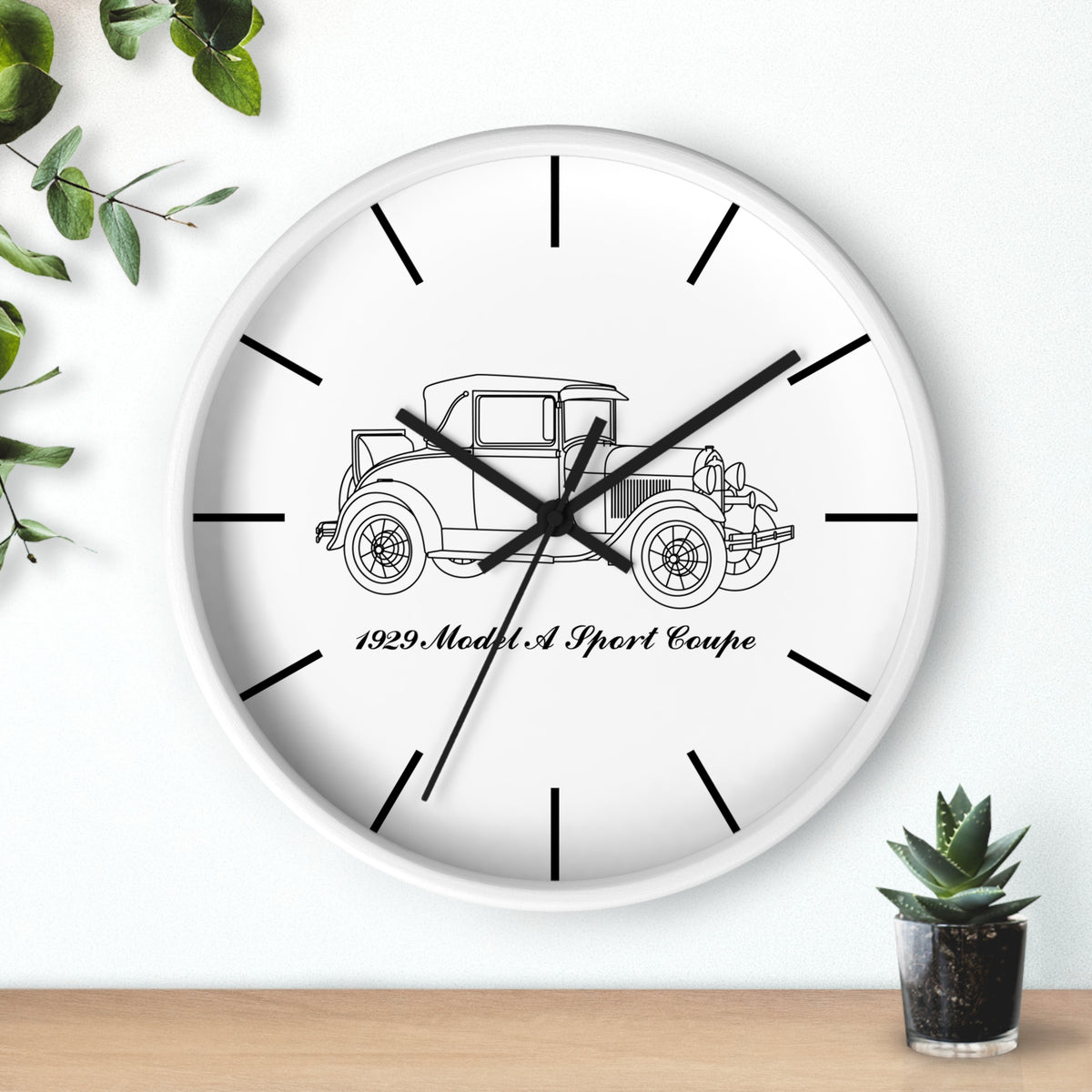 1929 Sport Coupe Wall Clock