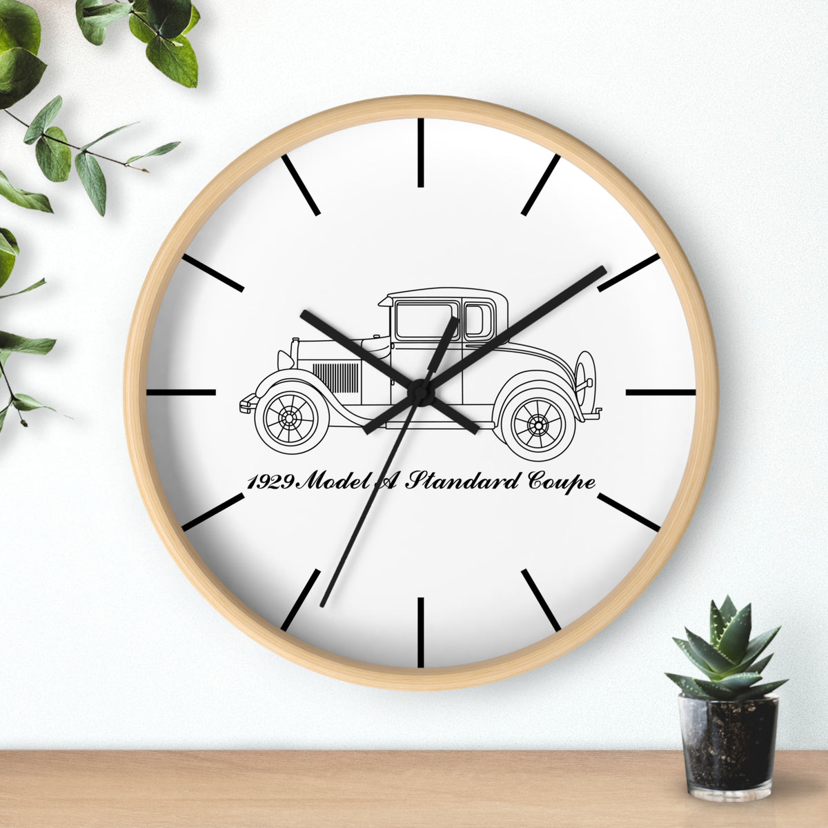 1929 Standard Coupe Wall Clock