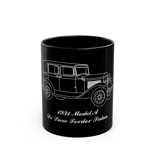 1931 De Luxe Fordor Sedan Black Mug