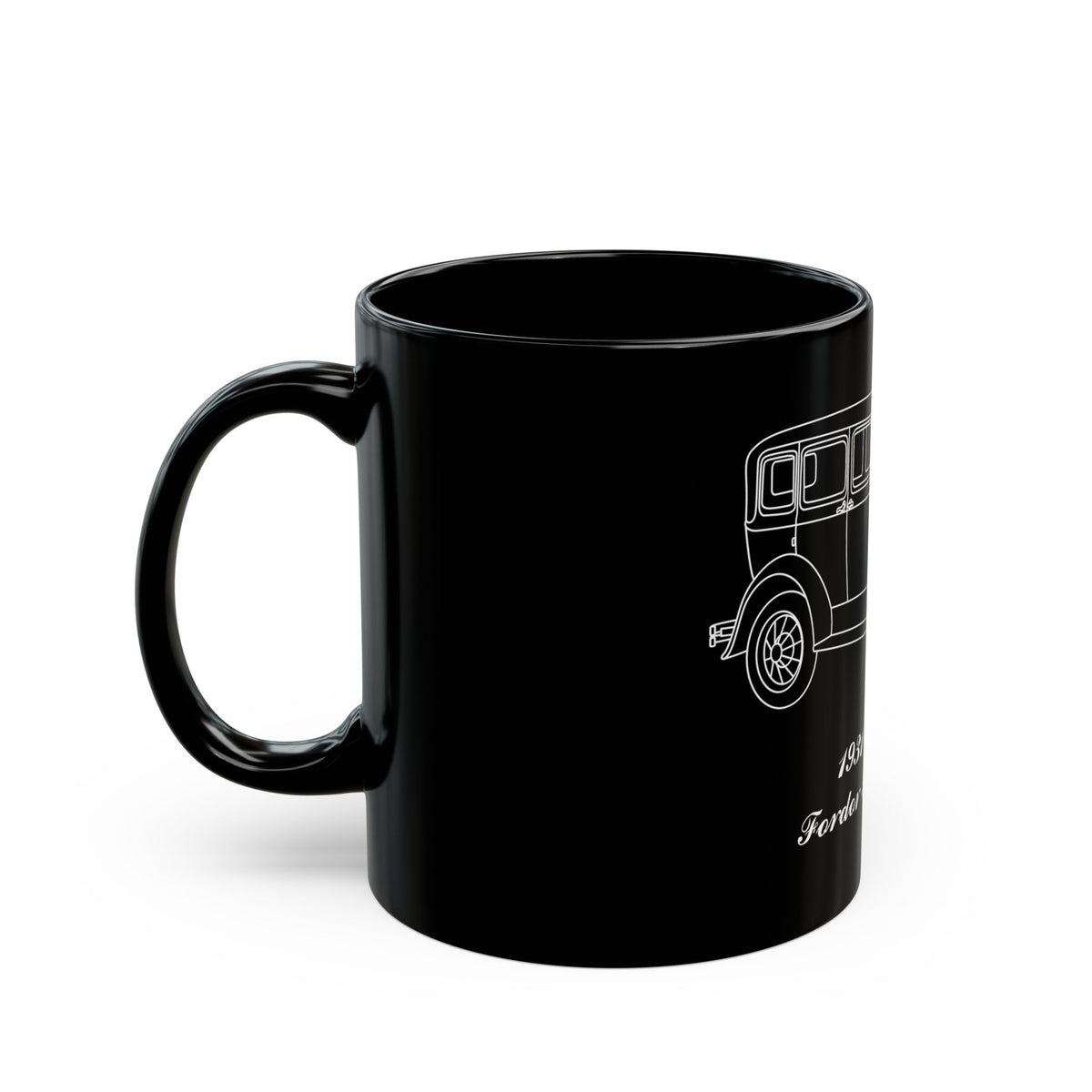 1931 Fordor Town Sedan Black Mug