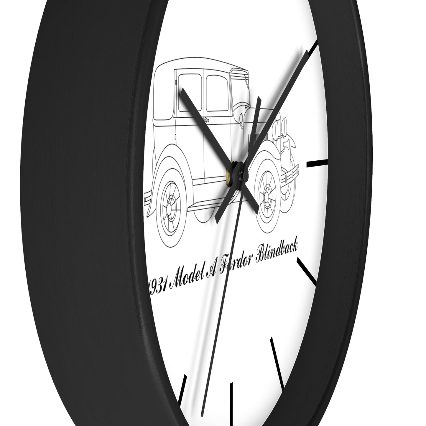 1931 Fordor Town Sedan Blindback Wall Clock