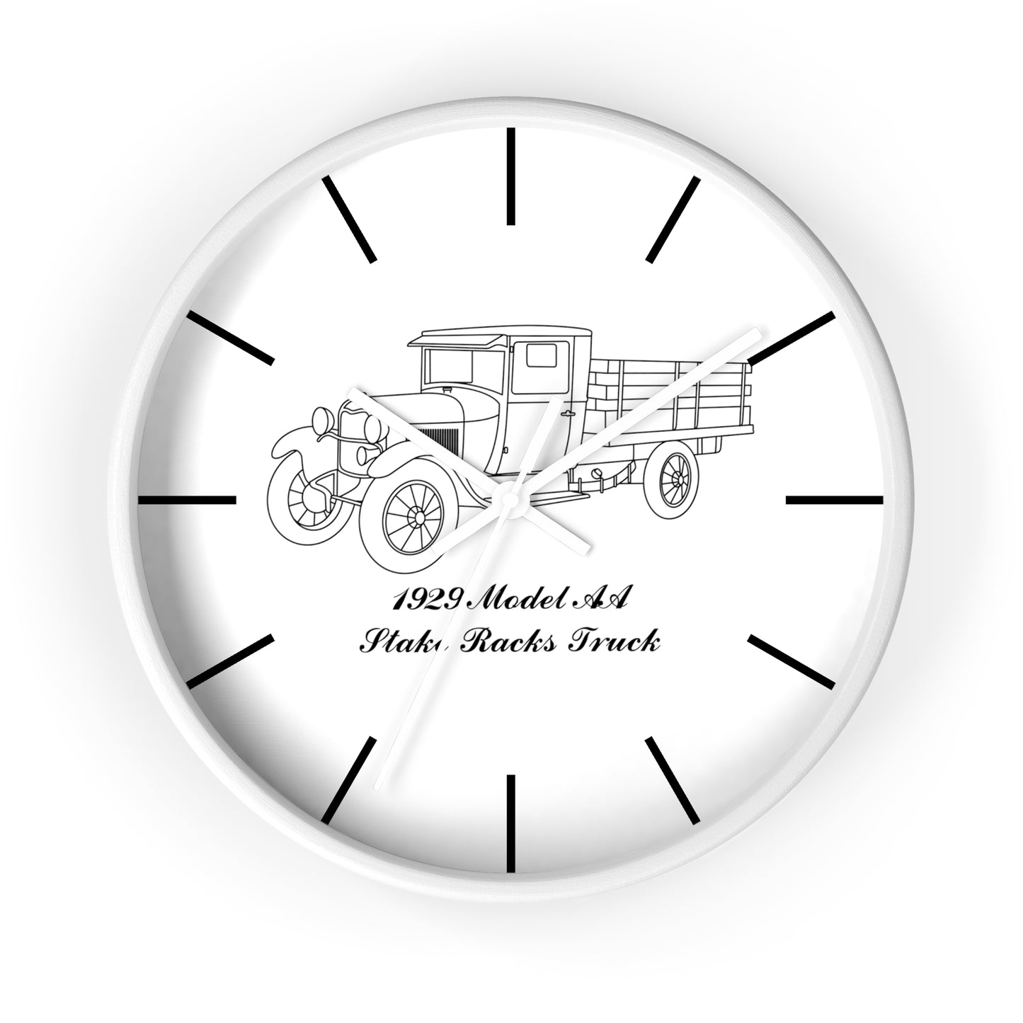 1929 AA Stake Racks Wall Clock