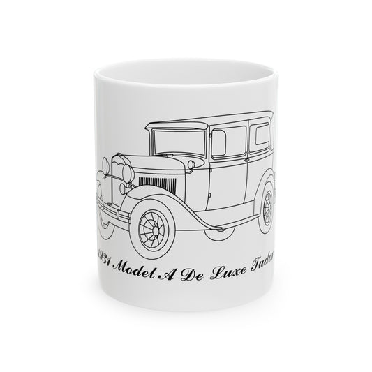 1931 De Luxe Tudor White Mug