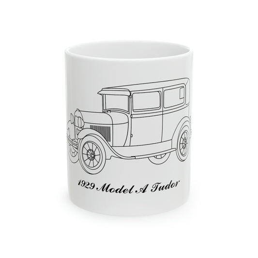 1929 Tudor White Mug