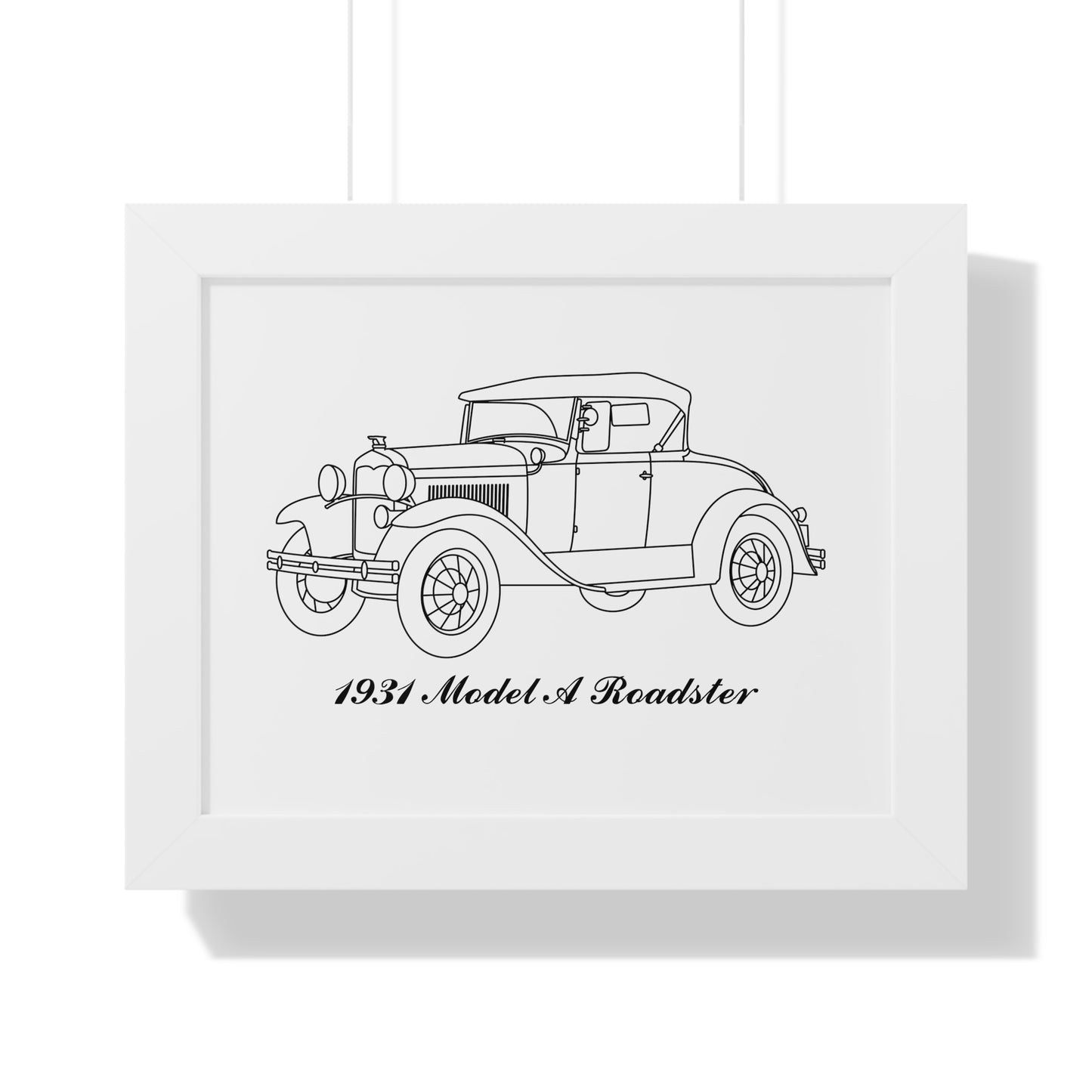 1931 Roadster Framed Drawing