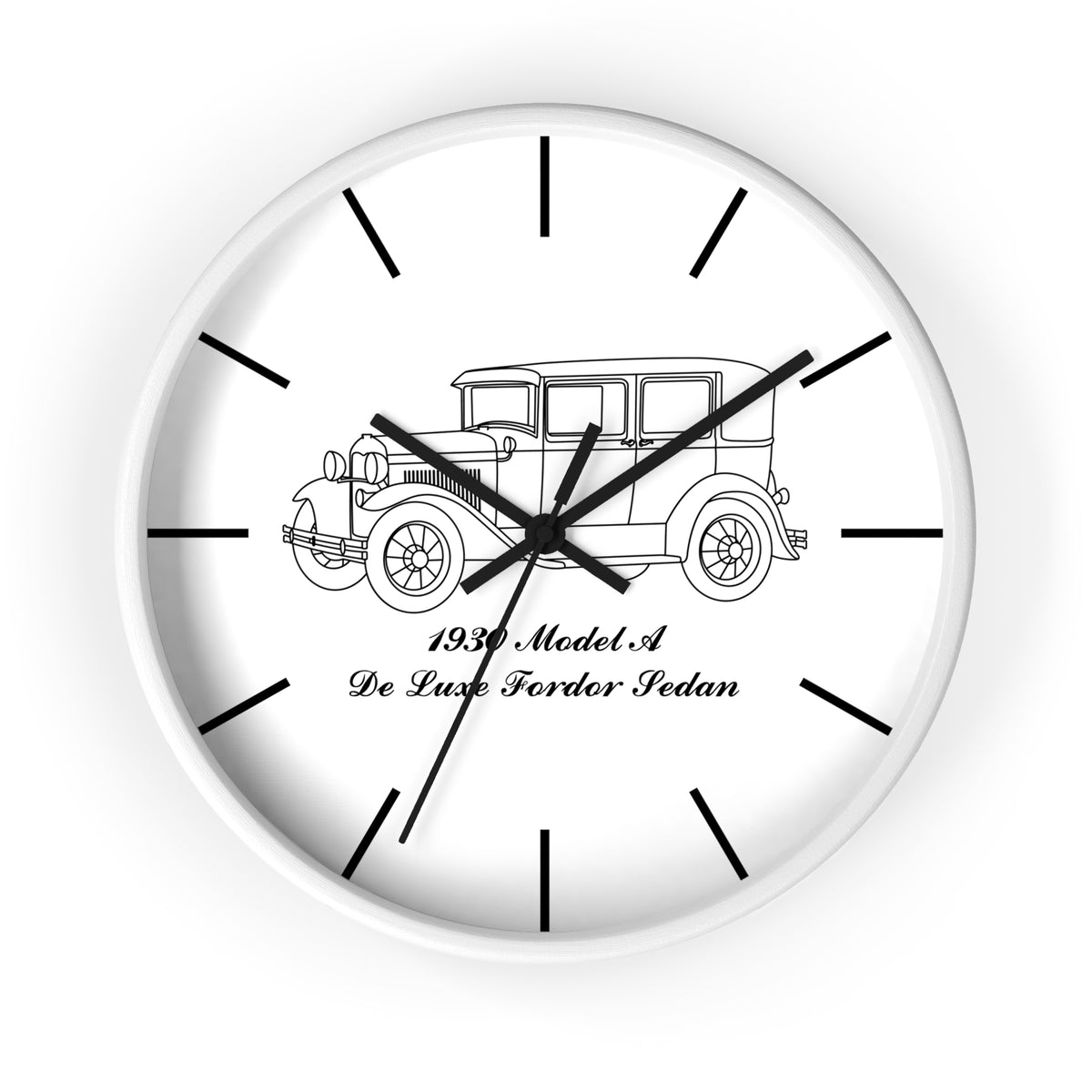 1930 De Luxe Fordor Sedan Wall Clock