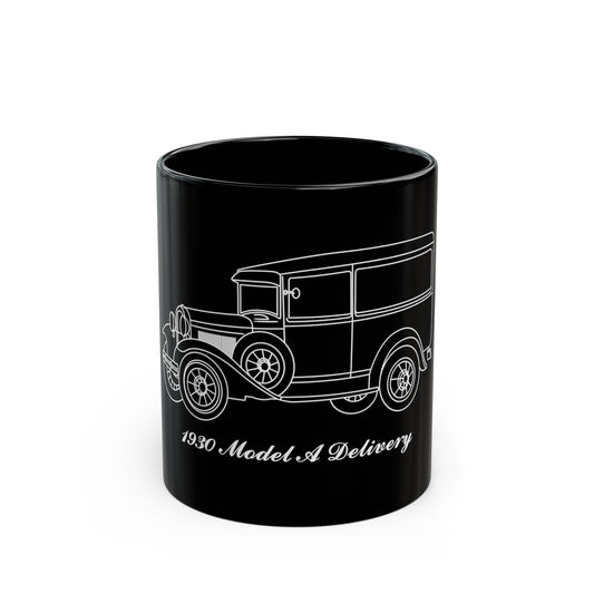 1930 Delivery Black Mug