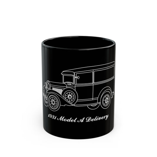 1931 Delivery Black Mug