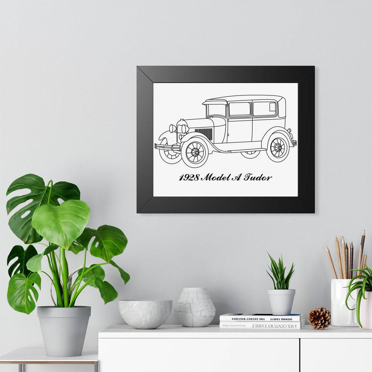 1928 Tudor Framed Drawing