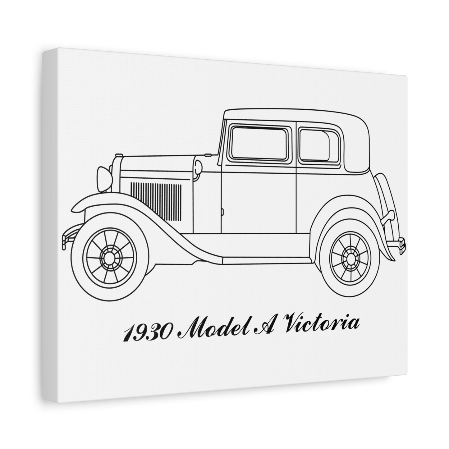 1930 Victoria White Canvas Wall Art