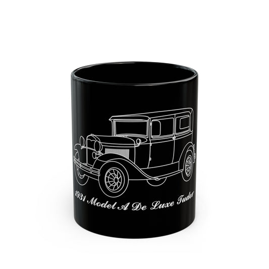 1931 De Luxe Tudor Black Mug