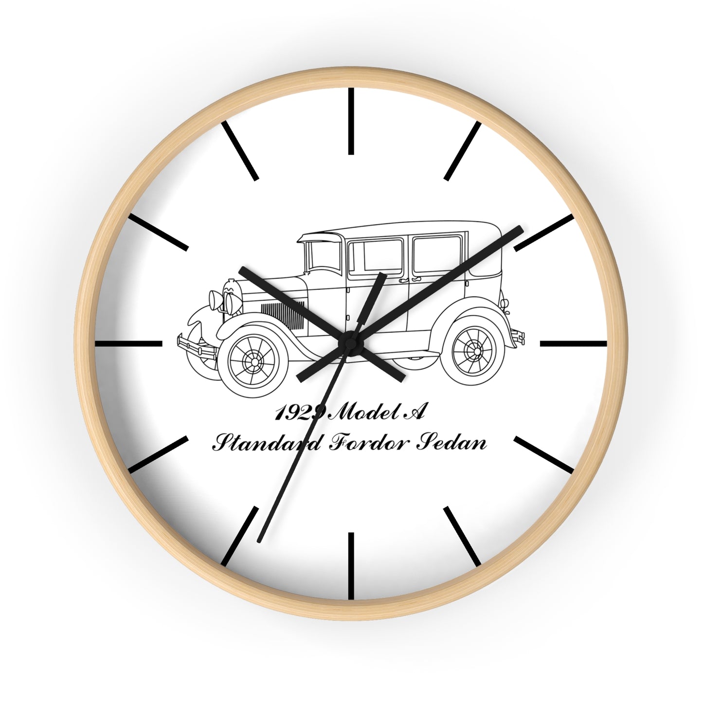 1929 Standard Fordor Sedan (2-Window) Wall Clock