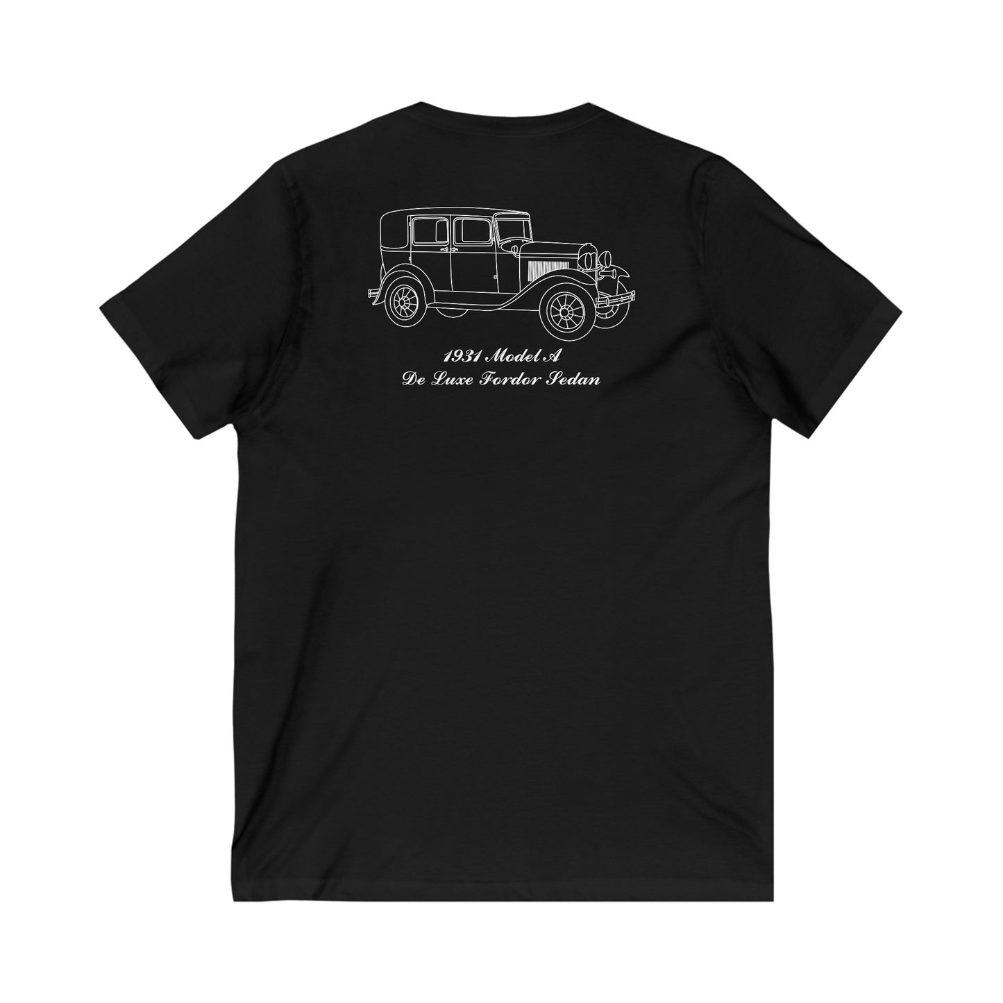 1931 De Luxe Fordor Sedan Women's V-Neck Shirt