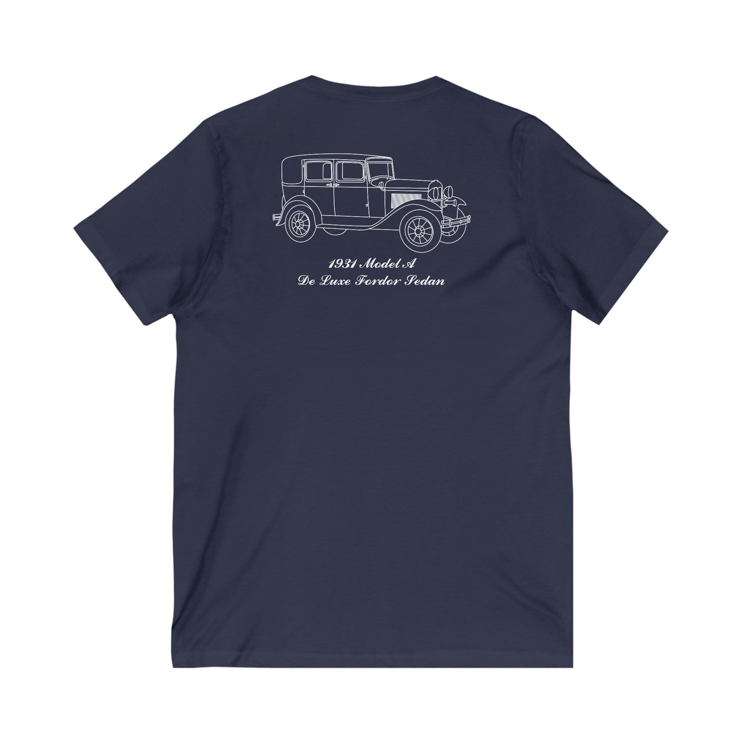 1931 De Luxe Fordor Sedan Women's V-Neck Shirt