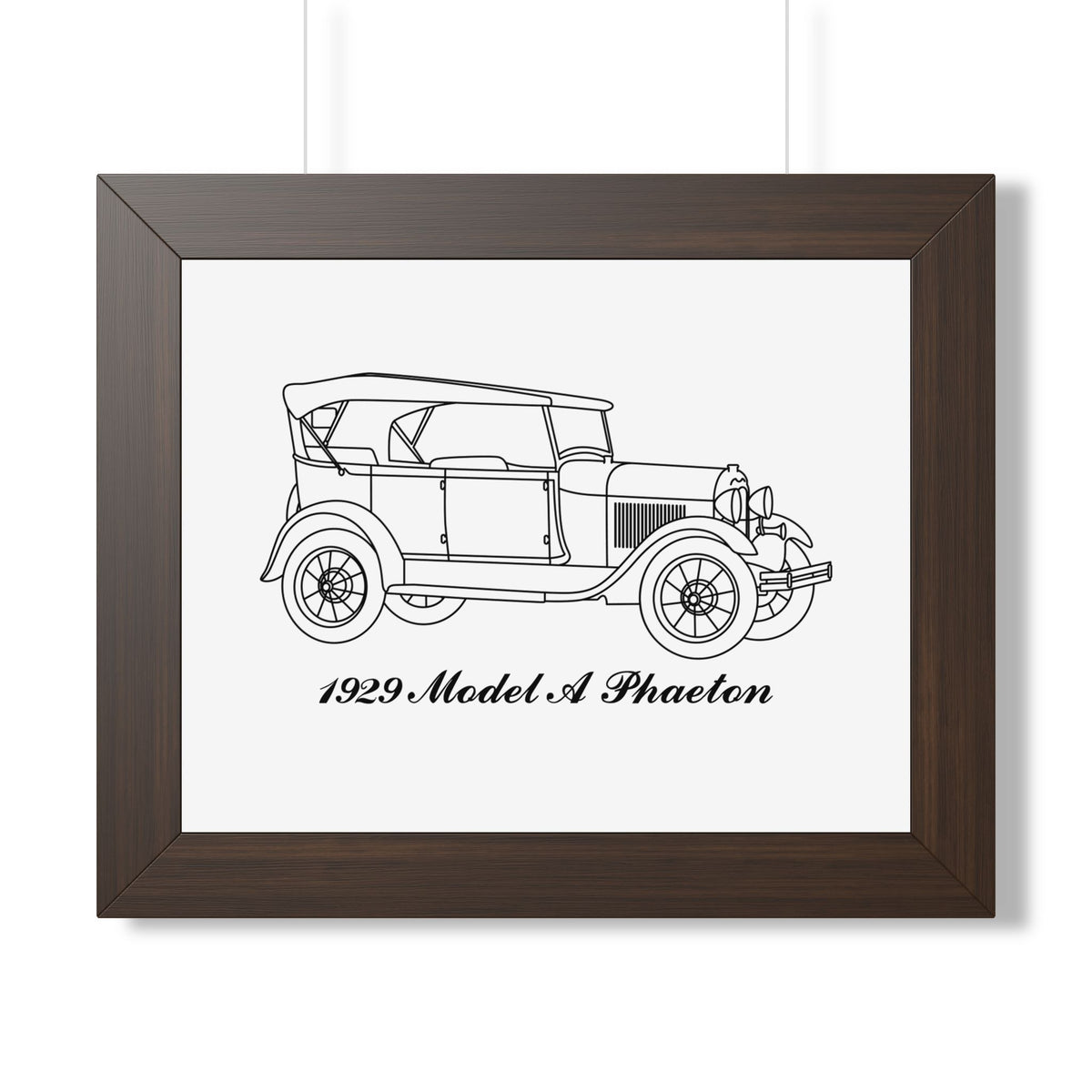 1929 Phaeton Framed Drawing