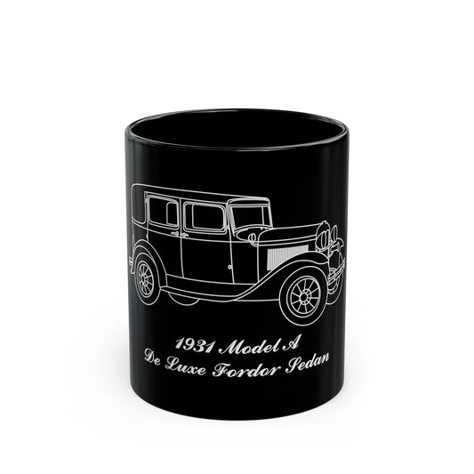 1931 De Luxe Fordor Sedan Black Mug