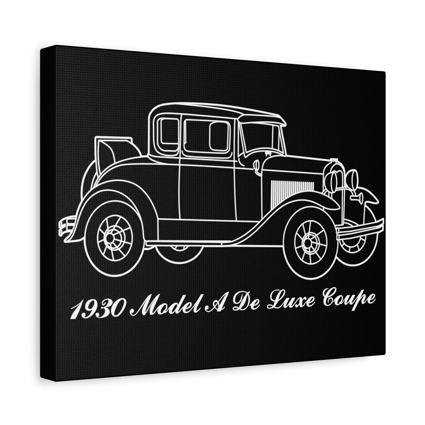 1930 De Luxe Coupe Black Canvas Wall Art