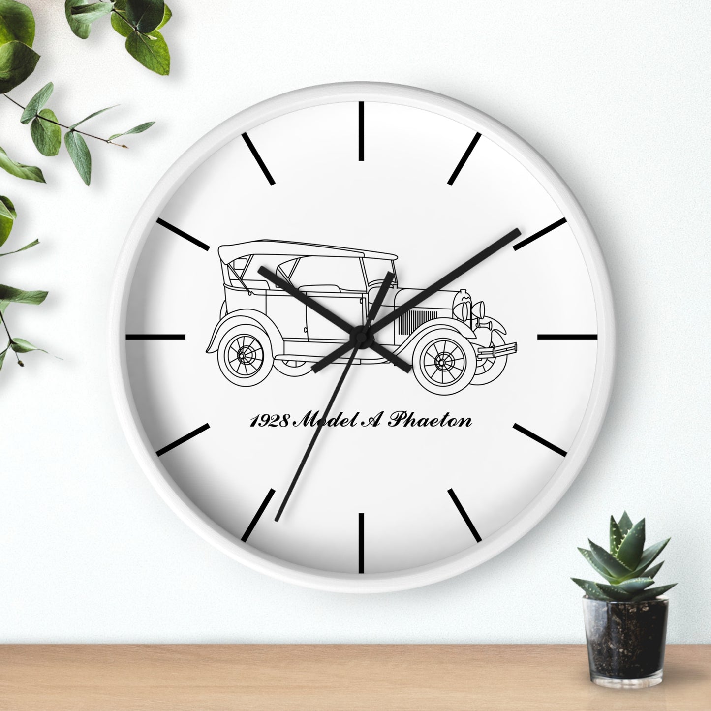 1928 Phaeton Wall Clock