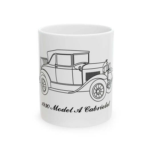 1930 Cabriolet White Mug