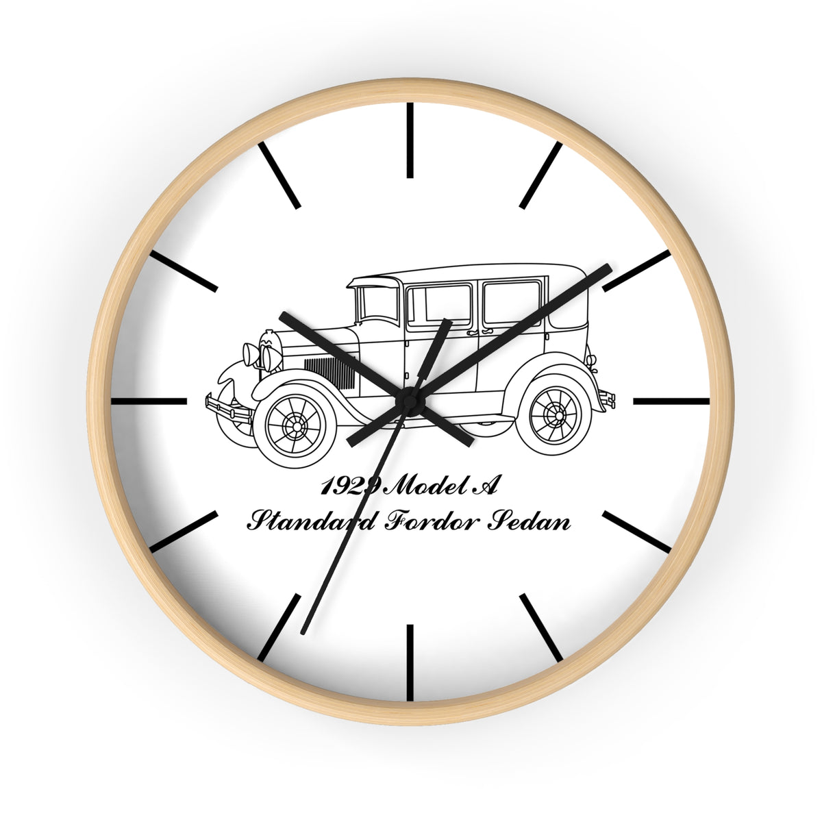 1929 Standard Fordor Sedan (2-Window) Wall Clock