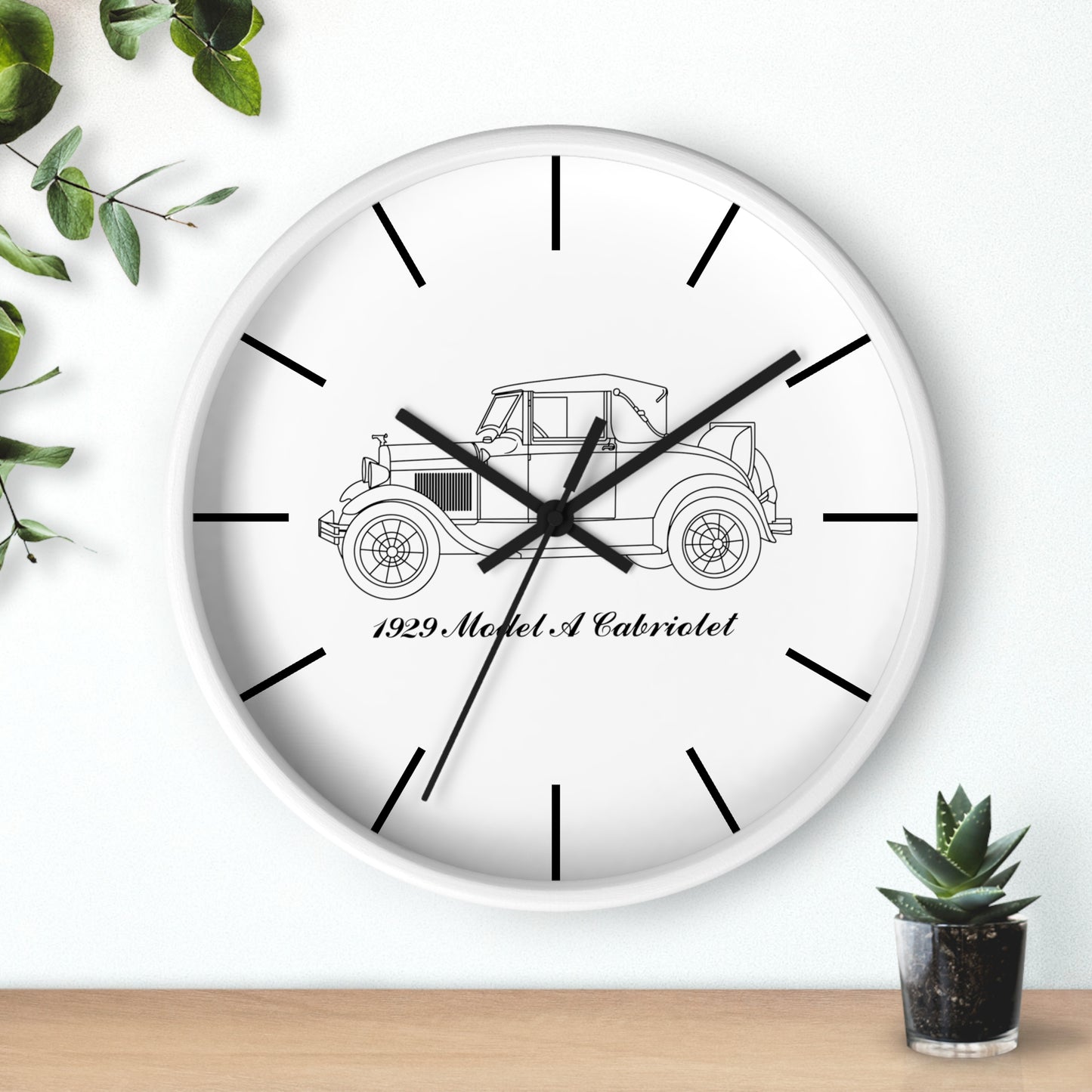 1929 Cabriolet Wall Clock