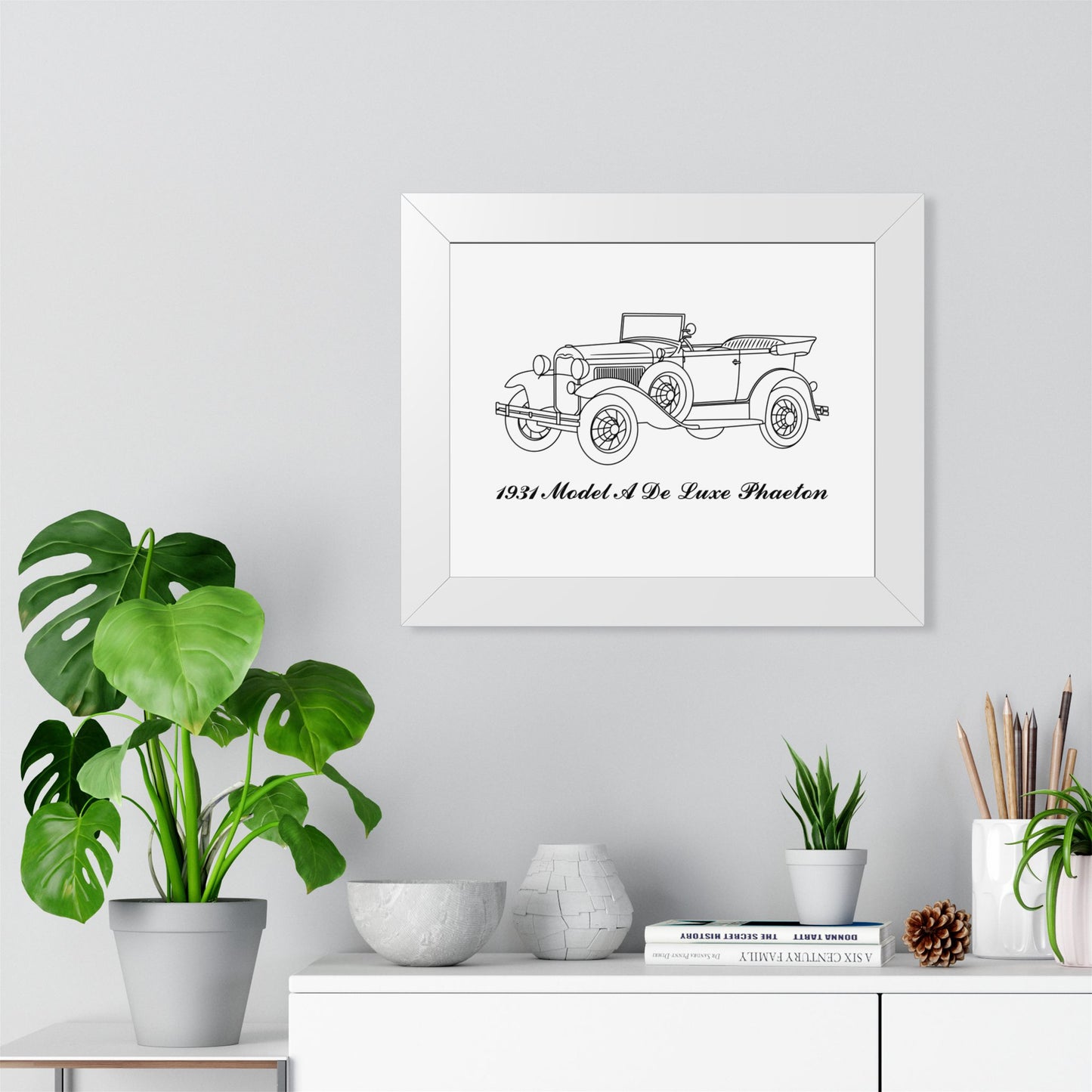 1931 De Luxe Phaeton Framed Drawing
