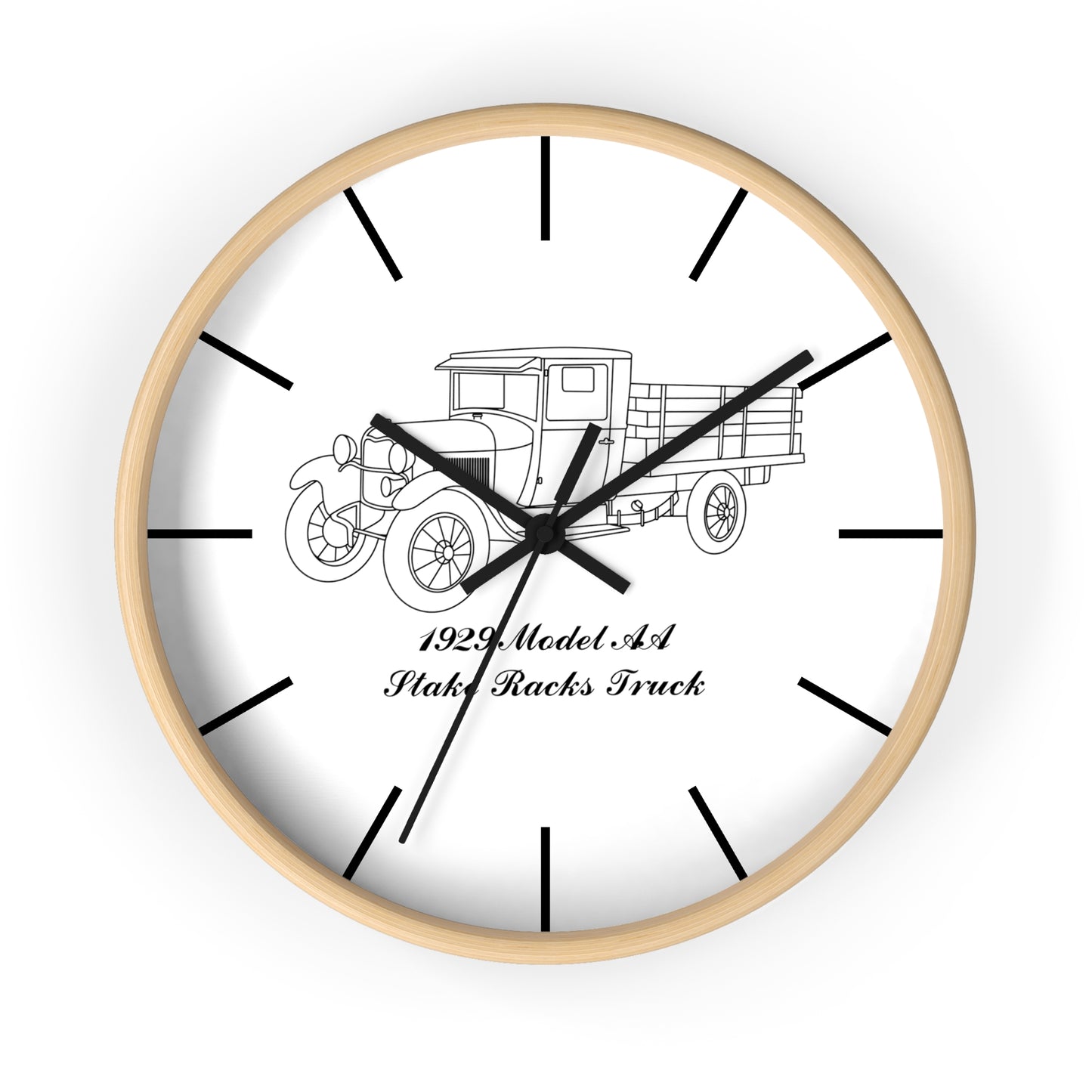 1929 AA Stake Racks Wall Clock