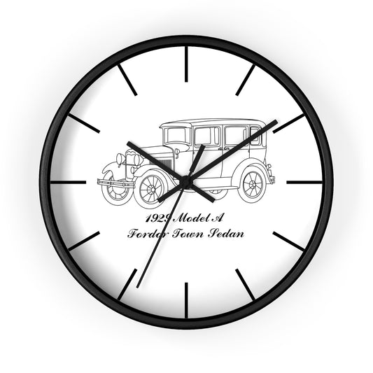 1929 Fordor Town Sedan Wall Clock