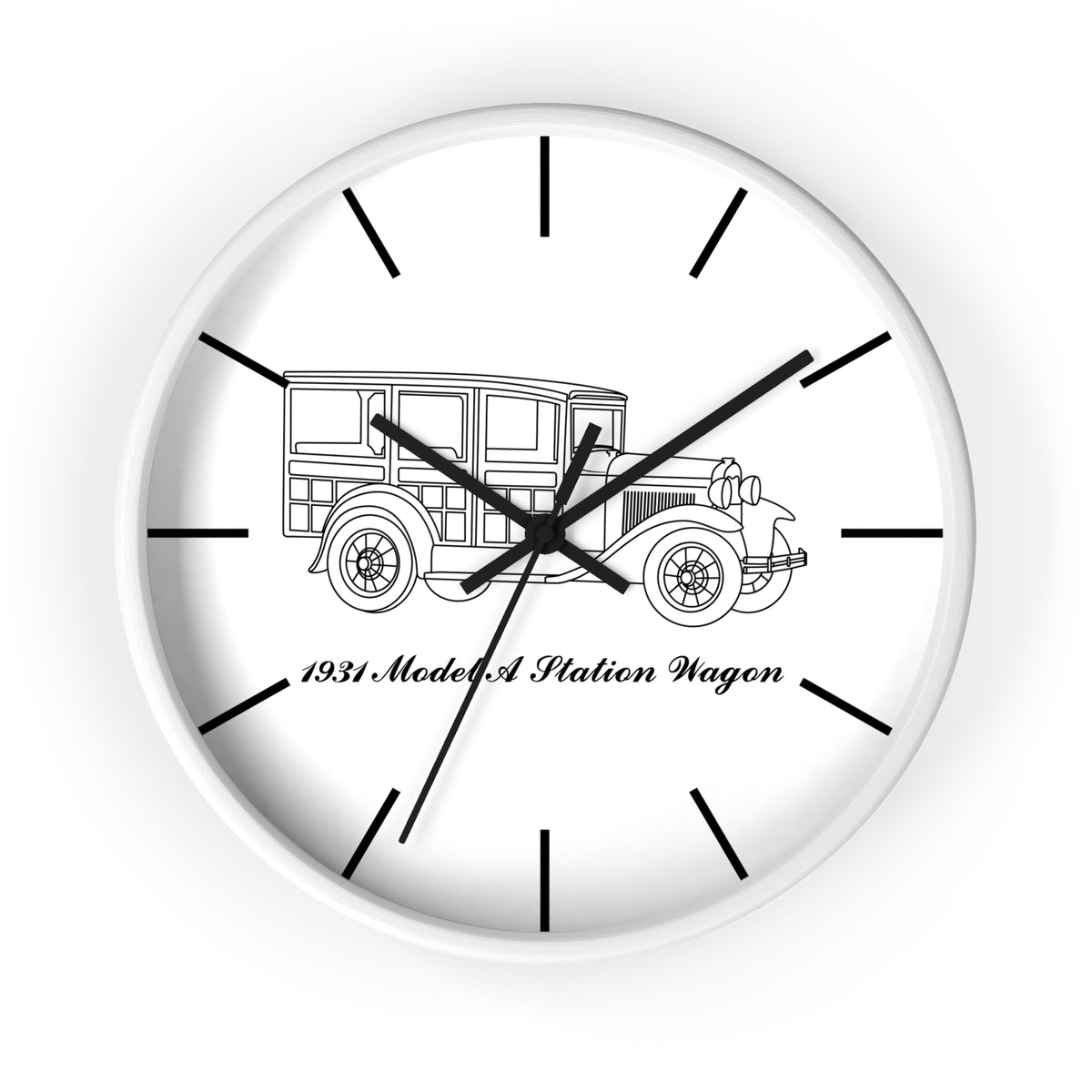 1931 Station Wagon Wall Clock