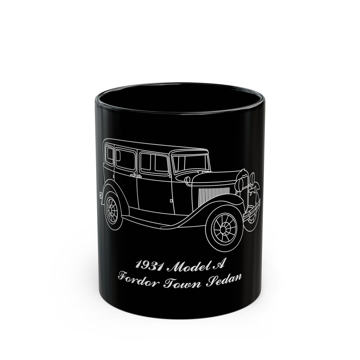 1931 Fordor Town Sedan Black Mug