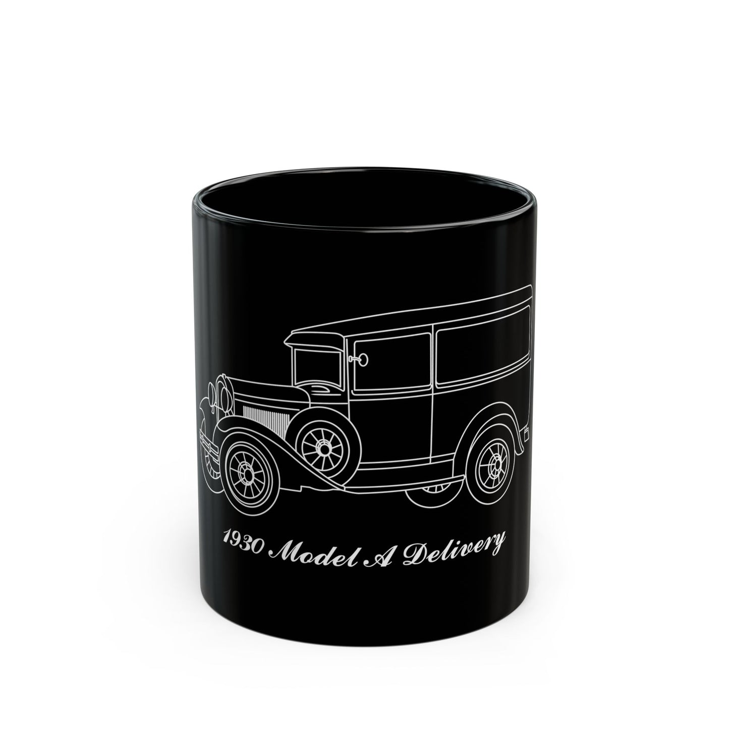 1930 Delivery Black Mug