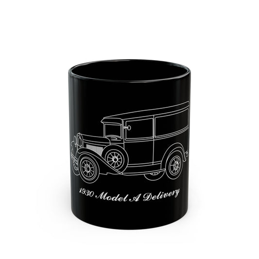 1930 Delivery Black Mug