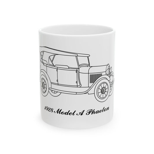 1928 Phaeton White Mug