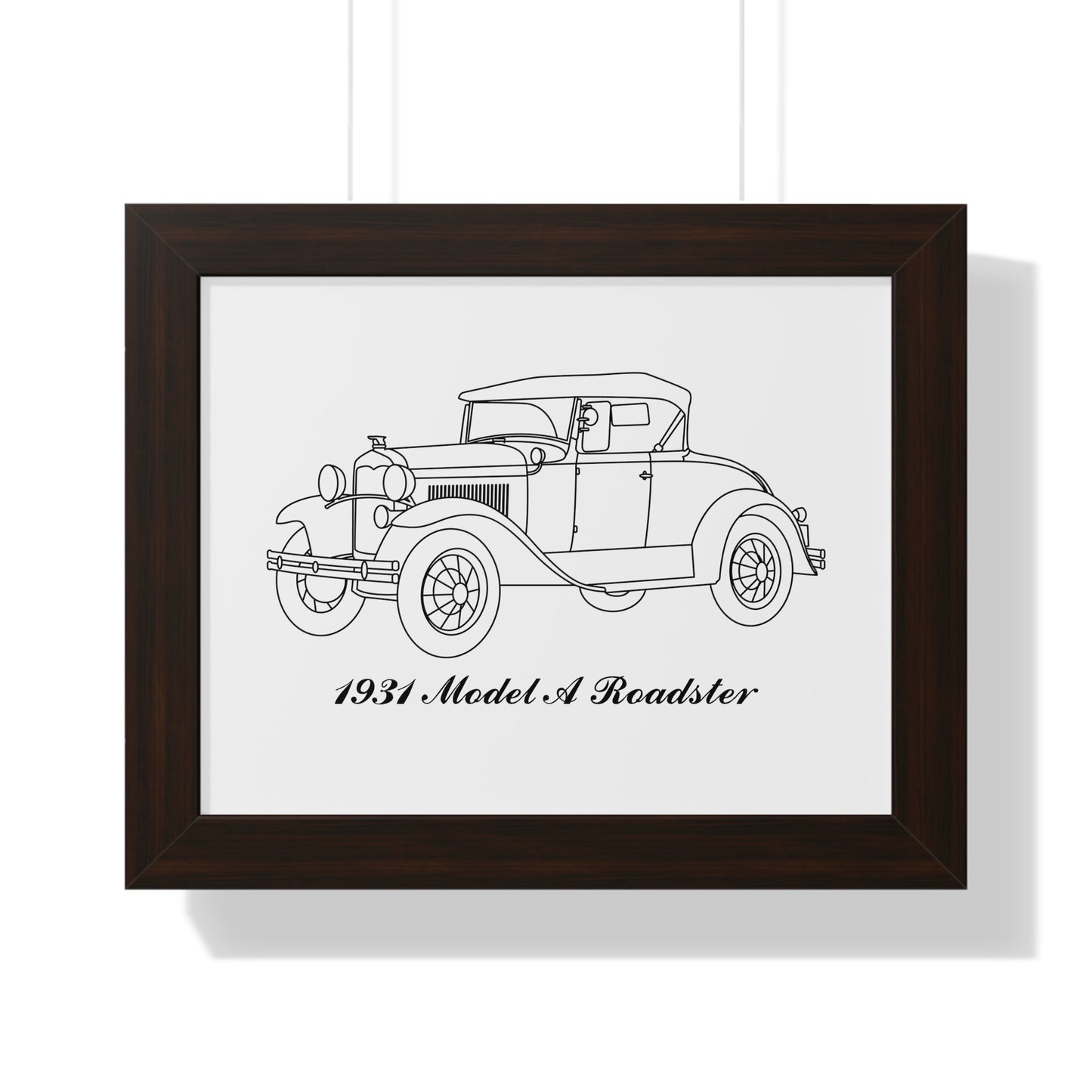 1931 Roadster Framed Drawing