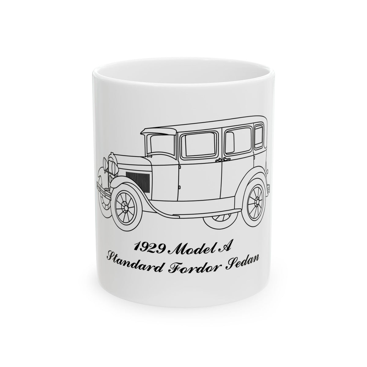 1929 Standard Fordor Sedan (3-Window) White Mug