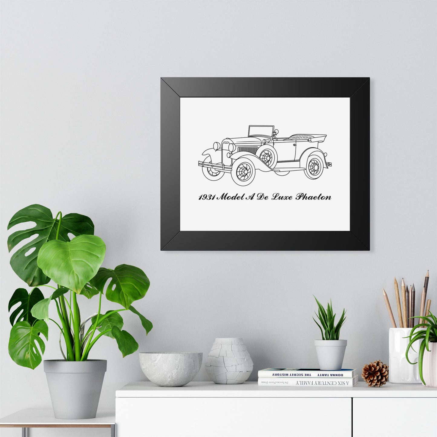1931 De Luxe Phaeton Framed Drawing
