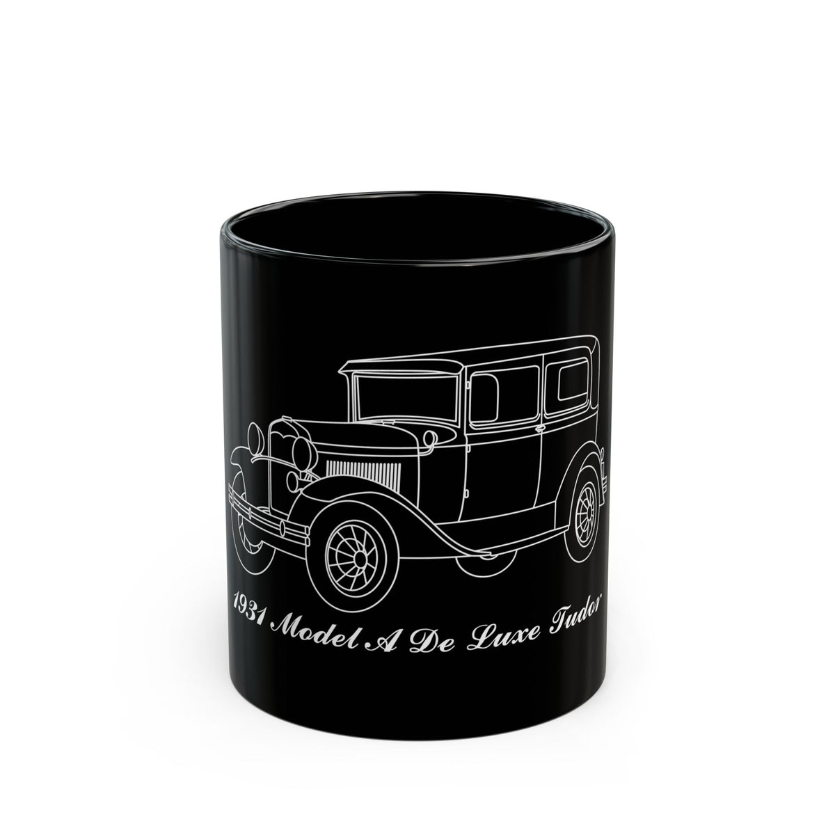 1931 De Luxe Tudor Black Mug