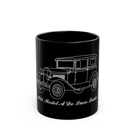 1931 De Luxe Tudor Black Mug